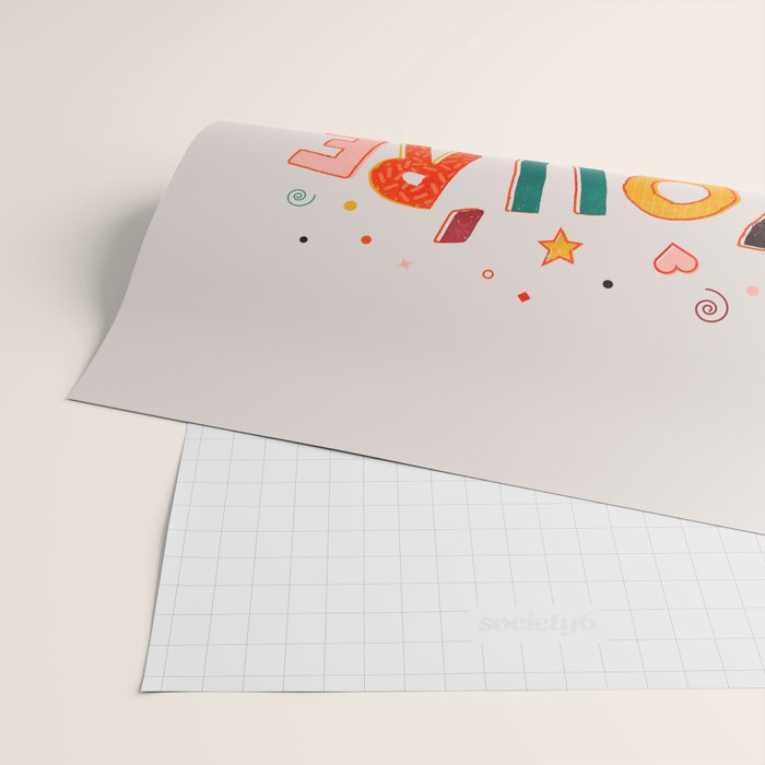 You Are Made Of Magic - colorful letters Wrapping Paper Gallery Image 2