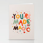 You Are Made Of Magic - colorful letters Stationery Card Gallery Image 2