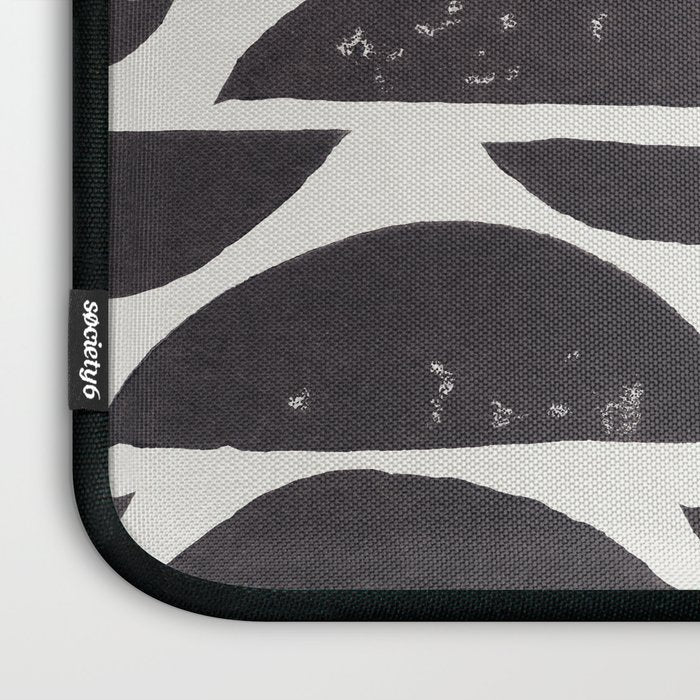 Abstract Linocut Pattern #4 Laptop Sleeve Gallery Image 3