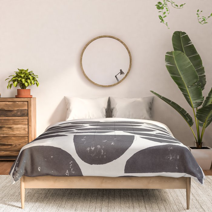 Abstract Linocut Pattern #4 Comforter Gallery Image 3