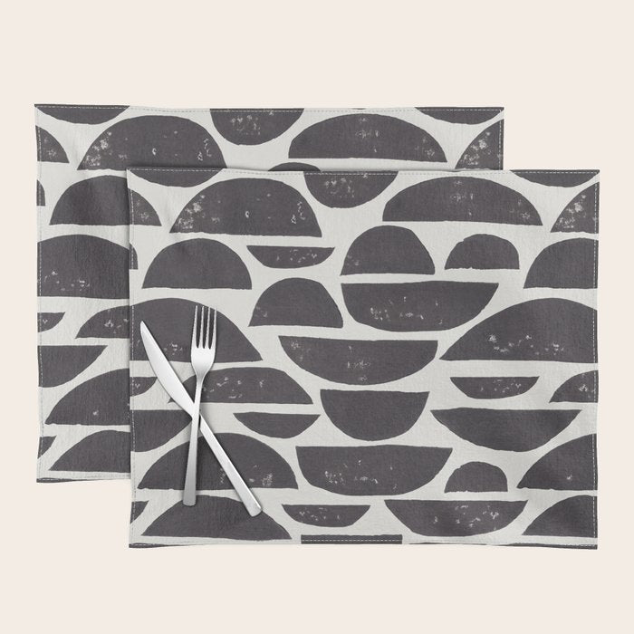 Abstract Linocut Pattern #4 Placemat Gallery Image 1