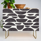 Abstract Linocut Pattern #4 Credenza Gallery Image 1