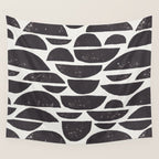 Abstract Linocut Pattern #4 Wall Tapestry Gallery Image 4