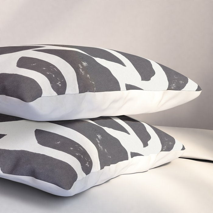 Abstract Linocut Pattern #4 Pillow Sham Gallery Image 3