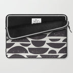 Abstract Linocut Pattern #4 Laptop Sleeve Gallery Image 2