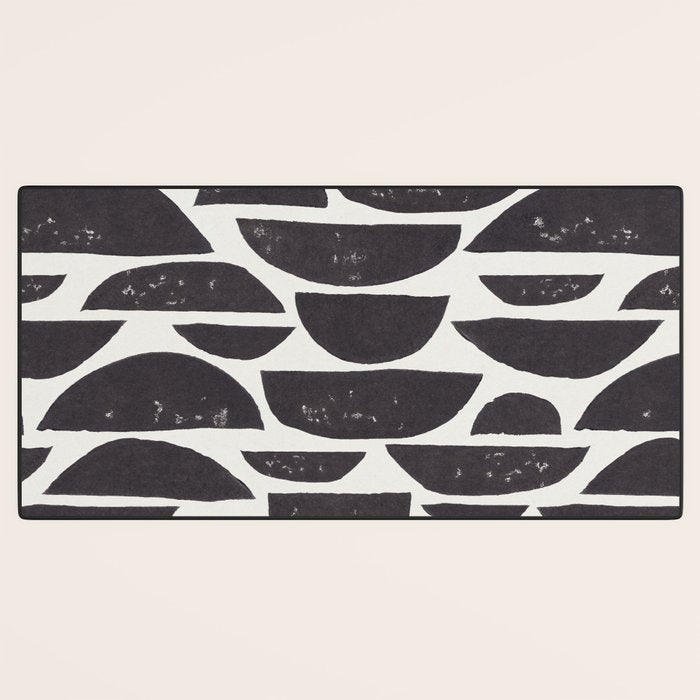 Abstract Linocut Pattern #4 Desk Mat Gallery Image 3
