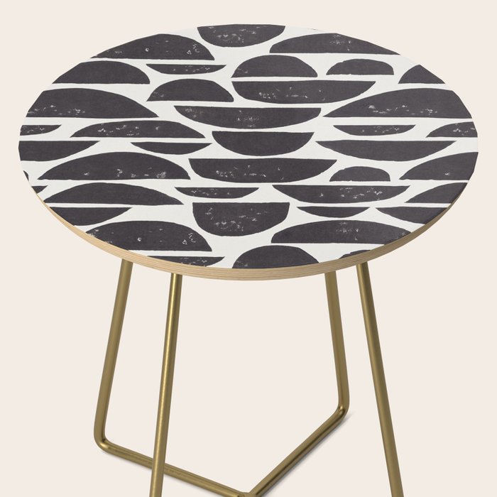 Abstract Linocut Pattern #4 Side Table Gallery Image 2