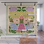 New Beginning - Floral Bird and Butterfly Wall Mural Gallery Image 1