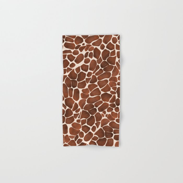 Modern giraffe print Bath Towel Gallery Image 1