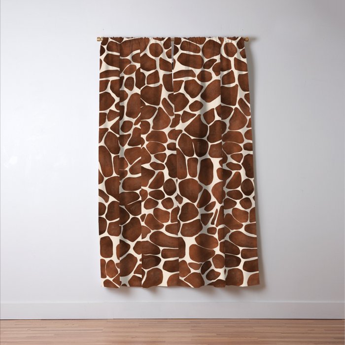 Modern giraffe print Window Curtain Gallery Image 3