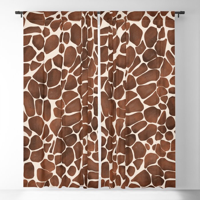 Modern giraffe print Window Curtain Gallery Image 1