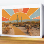 Desert Sun Wall Mural Gallery Image 2