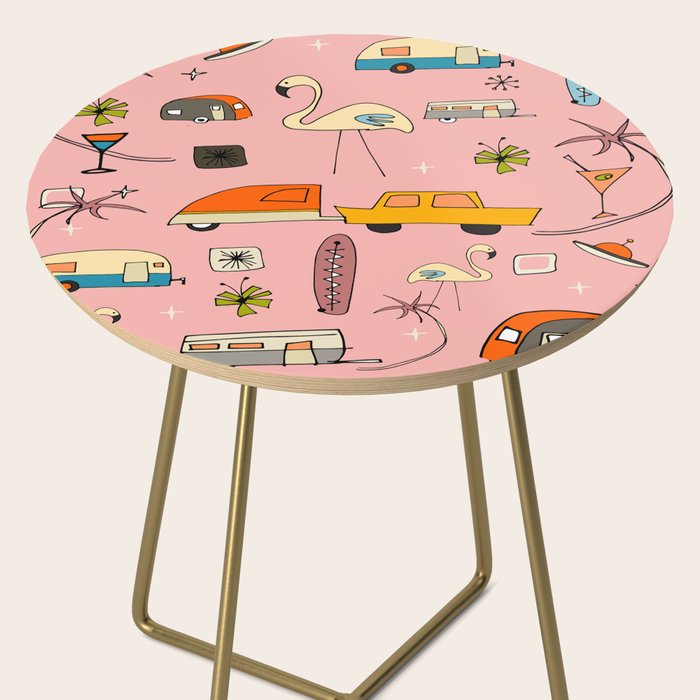 Vintage kitsch Pink Side Table Gallery Image 2