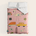 Vintage kitsch Pink Comforter Gallery Image 6
