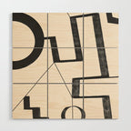 Abstract line art 29 Wood Wall Art Gallery Image 1