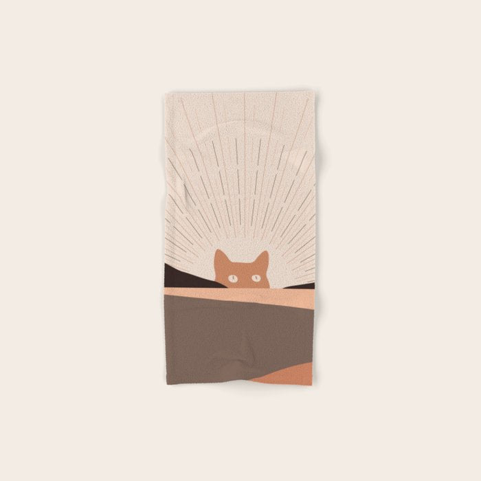 Cat Landscape 124 Bath Towel Gallery Image 1