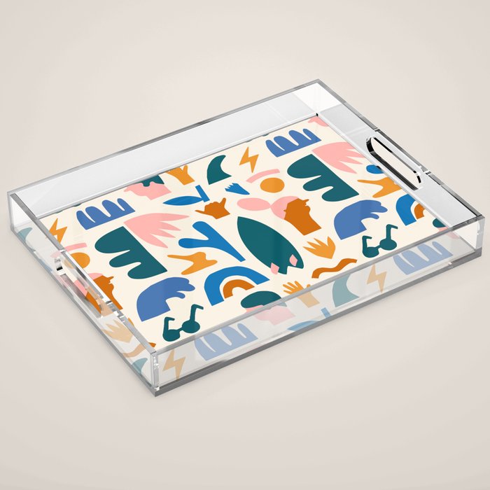 Vaya a la playa Acrylic Tray Gallery Image 1