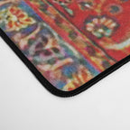 Antique Persian Rug Print With Gold Field Desk Mat Gallery Image 4