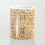 Antique Persian Rug Print With Gold Field Coffee Mug Gallery Image 4
