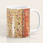 Antique Persian Rug Print With Gold Field Coffee Mug Gallery Image 1