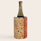 Antique Persian Rug Print With Gold Field Wine Chiller Gallery Image 3