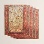 Antique Persian Rug Print With Gold Field Wrapping Paper Gallery Image 3