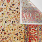 Antique Persian Rug Print With Gold Field Wall Tapestry Gallery Image 3