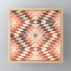 native coral diamond Mini Art Print Gallery Image 1