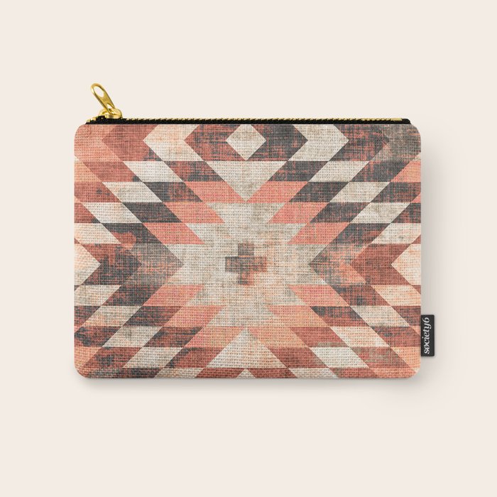 native coral diamond Carry All Pouch Gallery Image 1
