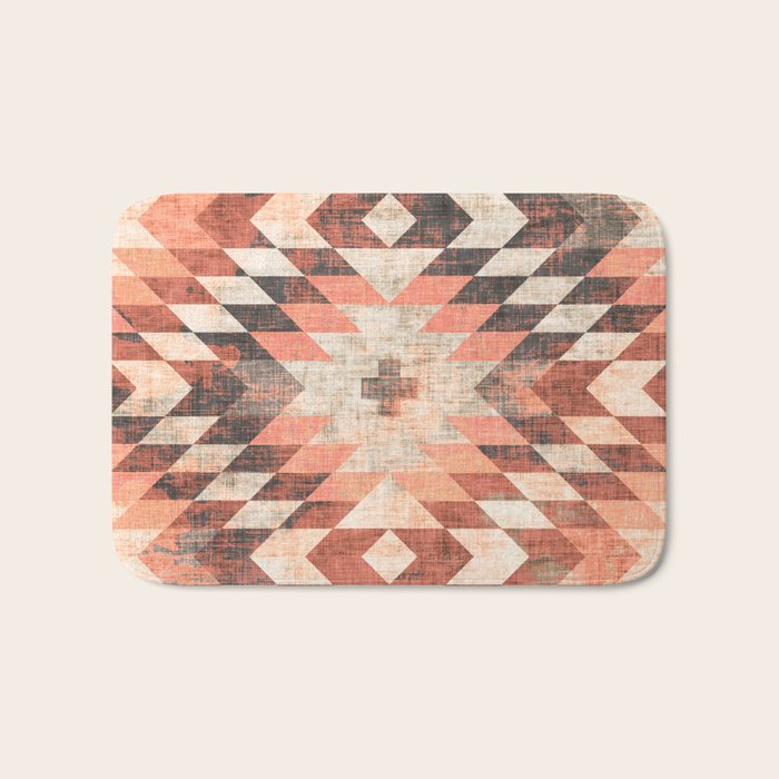 native coral diamond Bath Mat Gallery Image 1