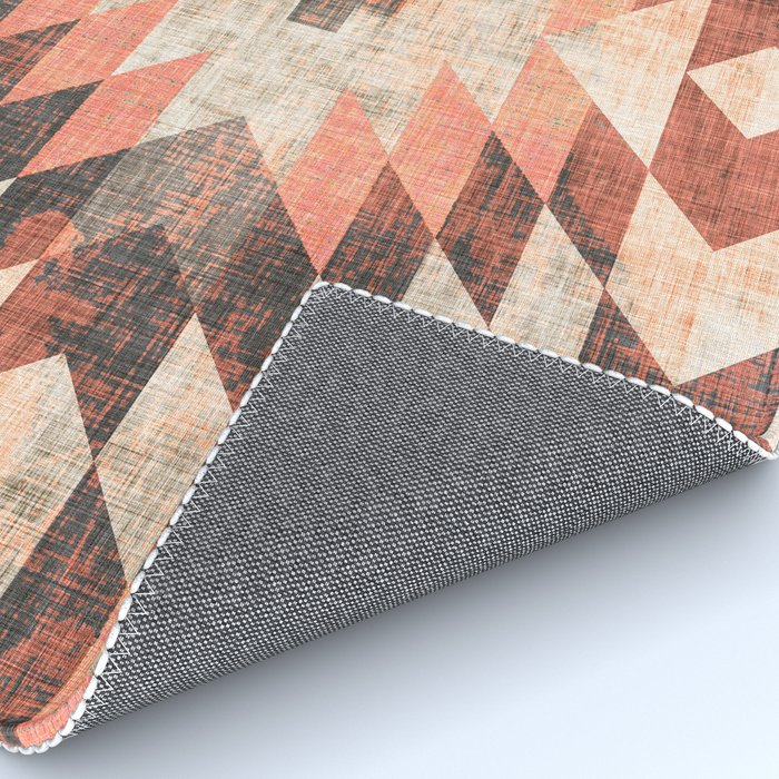 native coral diamond Rug Gallery Image 4