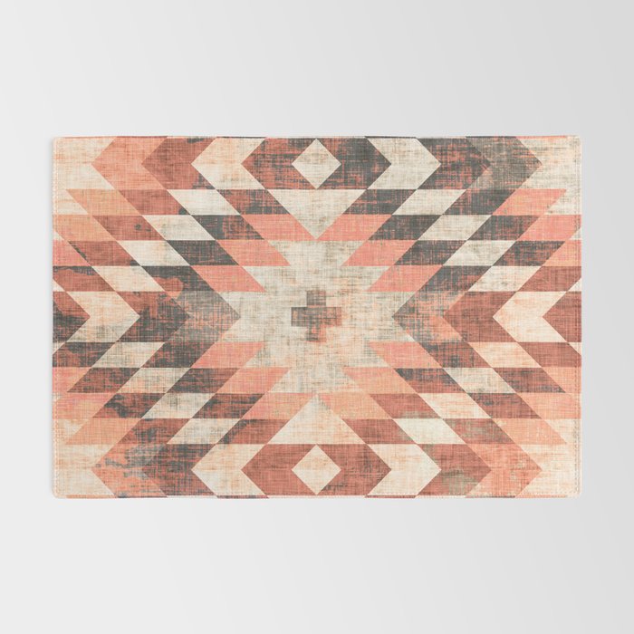 native coral diamond Rug Gallery Image 2