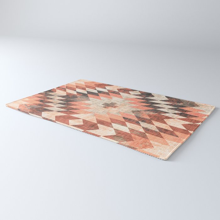 native coral diamond Rug Gallery Image 3