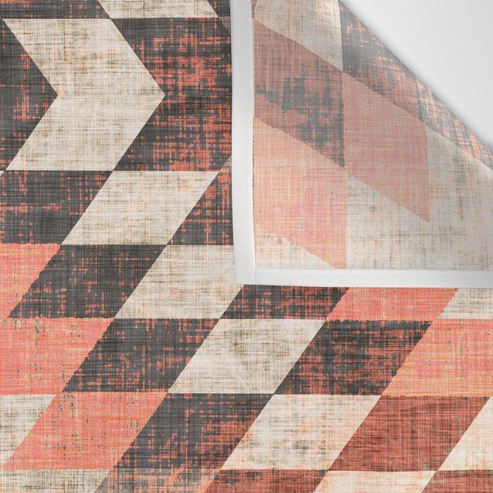 native coral diamond Wall Tapestry Gallery Image 3