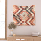 native coral diamond Wall Tapestry Gallery Image 2