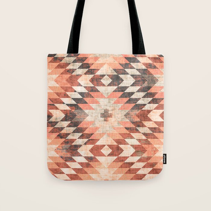 native coral diamond Tote Bag Gallery Image 1