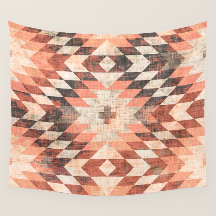 native coral diamond Wall Tapestry Gallery Image 4