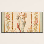 French Aubusson  Antique Tapestry Print Desk Mat Gallery Image 3