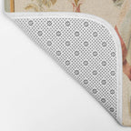 French Aubusson  Antique Tapestry Print Bath Mat Gallery Image 2