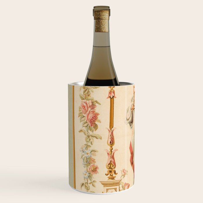 French Aubusson  Antique Tapestry Print Wine Chiller Gallery Image 2