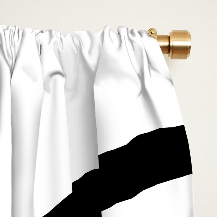 Bold Curvature Stripes XXXVI Window Curtain Gallery Image 2