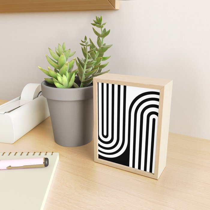 Bold Curvature Stripes XXXVI Mini Art Print Gallery Image 2