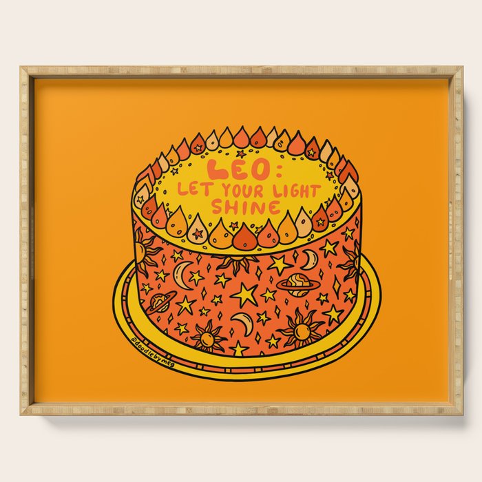 Leo Cake Serving Tray Gallery Image 1