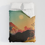 New Year's Morning in Shades of Orange - Nature Landscape Duvet Cover Gallery Image 6