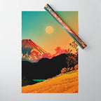 New Year's Morning in Shades of Orange - Nature Landscape Wrapping Paper Gallery Image 1