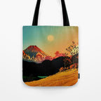 New Year's Morning in Shades of Orange - Nature Landscape Tote Bag Gallery Image 1