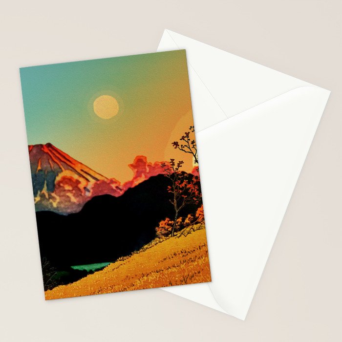 New Year's Morning in Shades of Orange - Nature Landscape Stationery Card Gallery Image 2