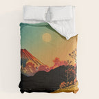 New Year's Morning in Shades of Orange - Nature Landscape Comforter Gallery Image 6