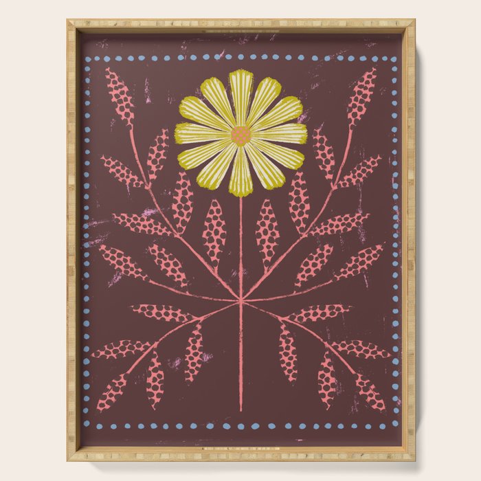 Daisy Tile Serving Tray Gallery Image 1