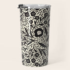 Botanical garden - Black and White Travel Mug Gallery Image 3